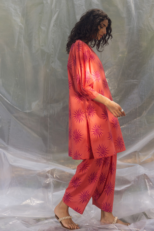 Sun Script Printed Set