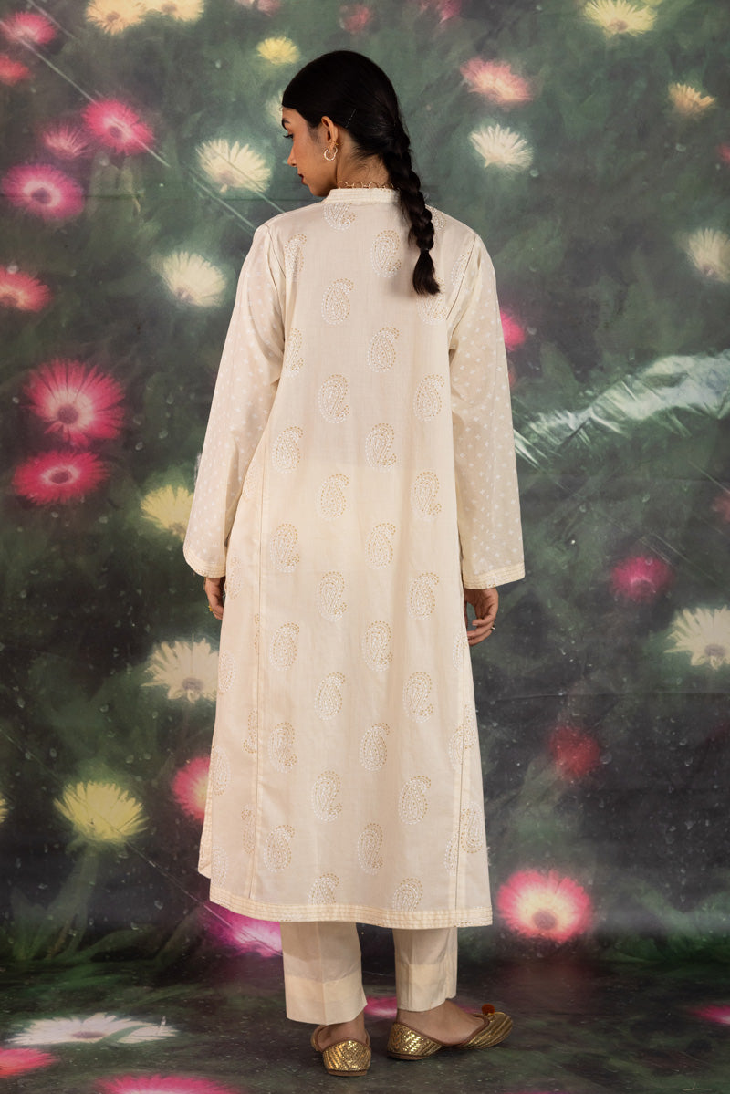 Printed Chamak Flared Set