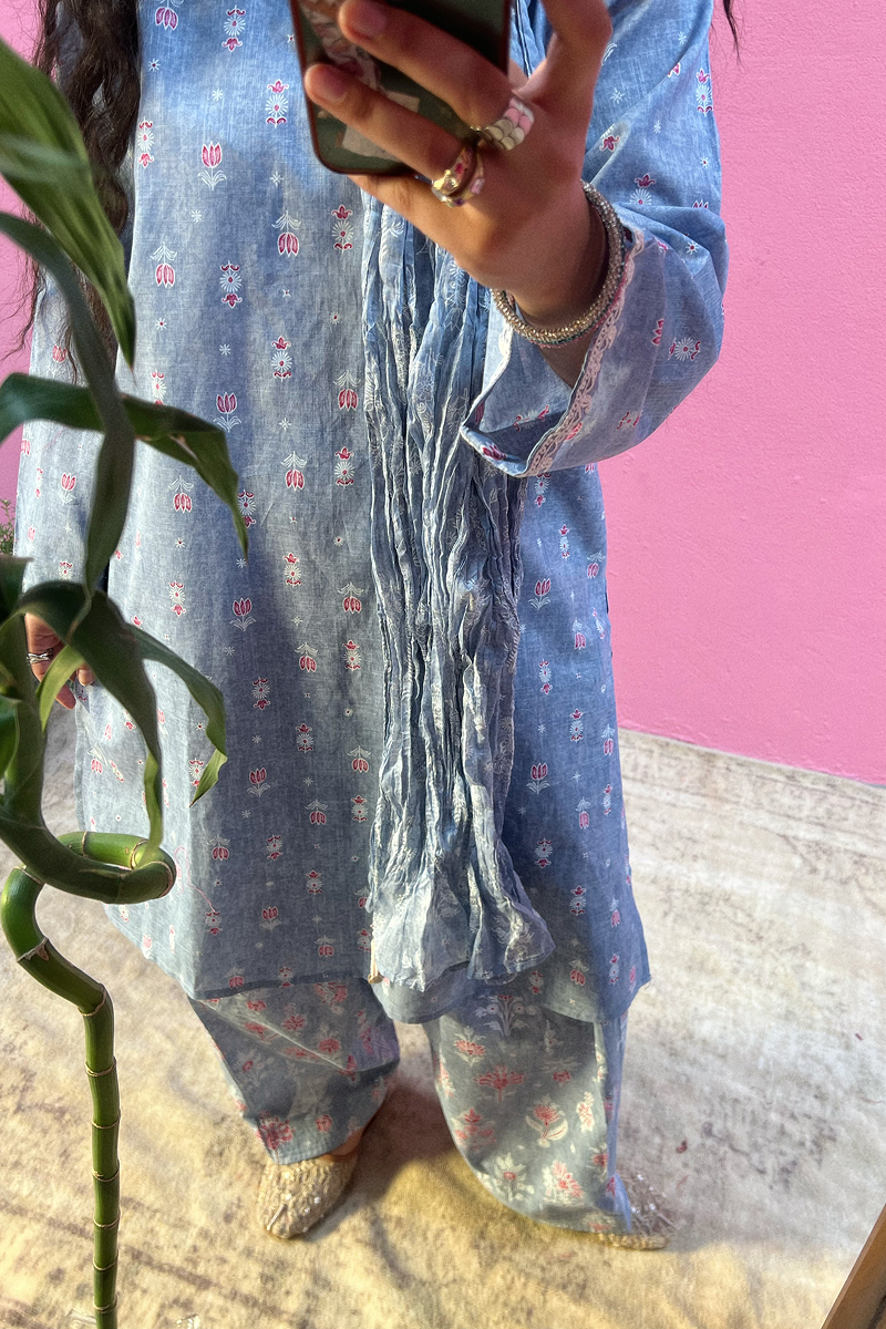 Gulistan Printed 3-Piece Suit