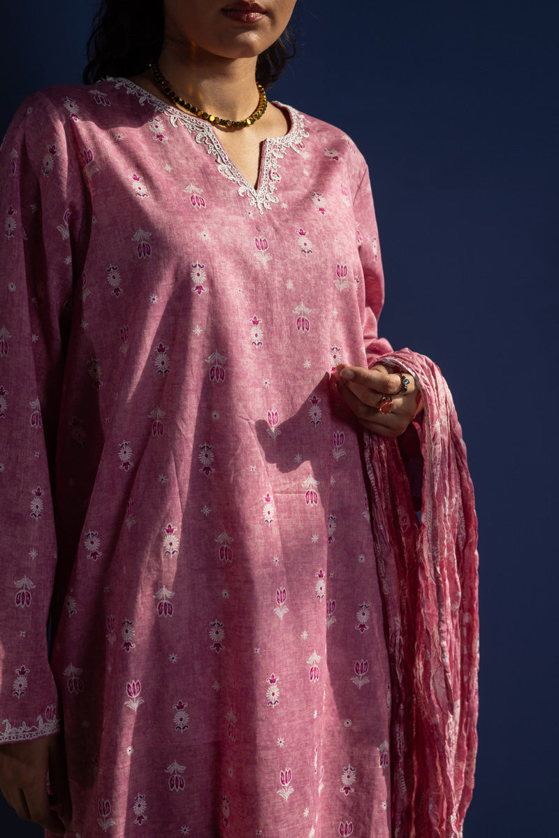Gulistan Printed 3-Piece Suit