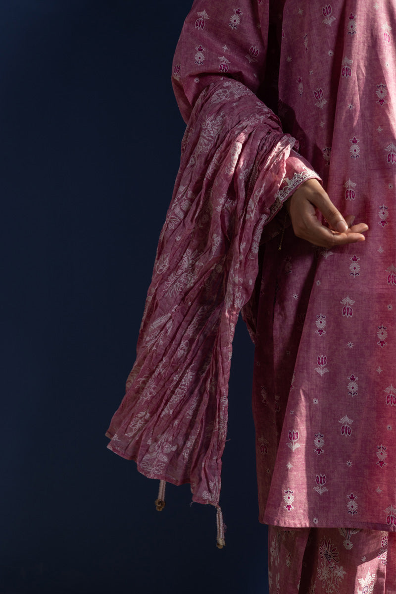 Gulistan Printed 3-Piece Suit