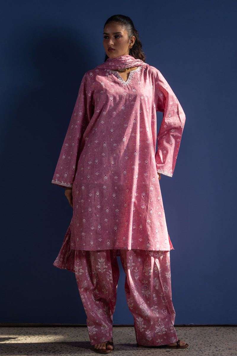 Gulistan Printed 3-Piece Suit