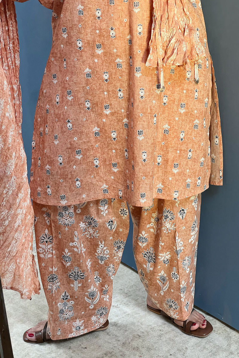 Gulistan Printed 3-Piece Suit