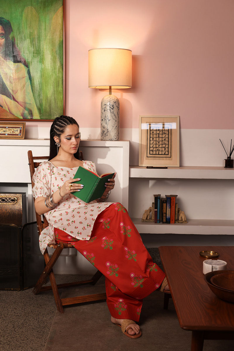Printed Shabnam Farshi Set