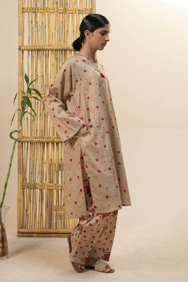 Gulrukh Heart Printed Set