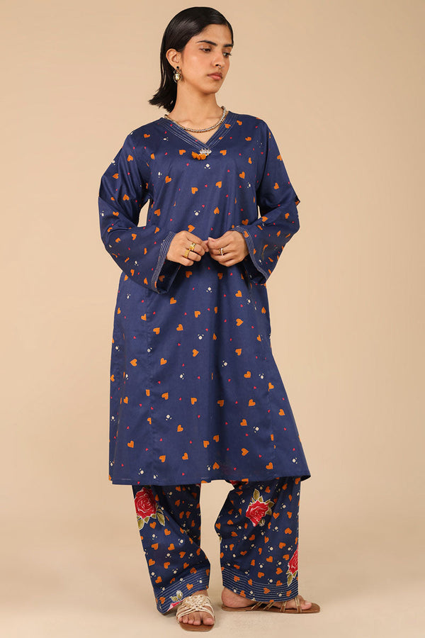 Gulrukh Heart Printed Set
