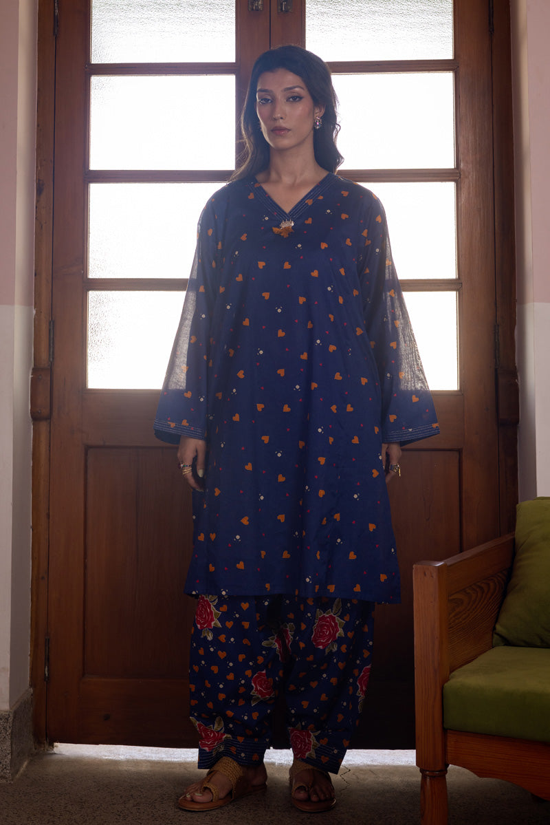 Gulrukh Heart Printed Set