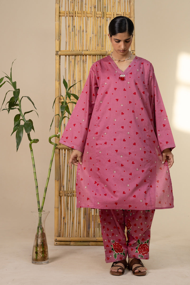 Gulrukh Heart Printed Set