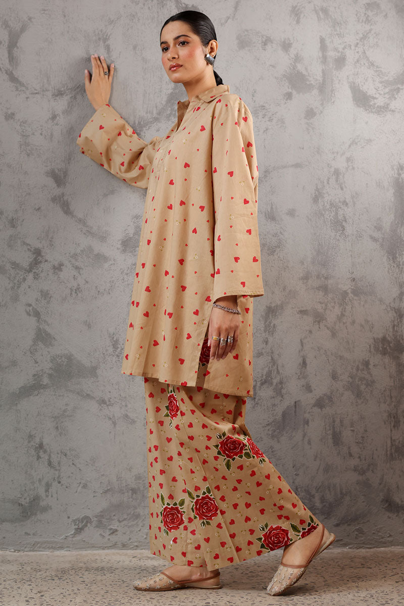 Gulrukh Heart Printed Set