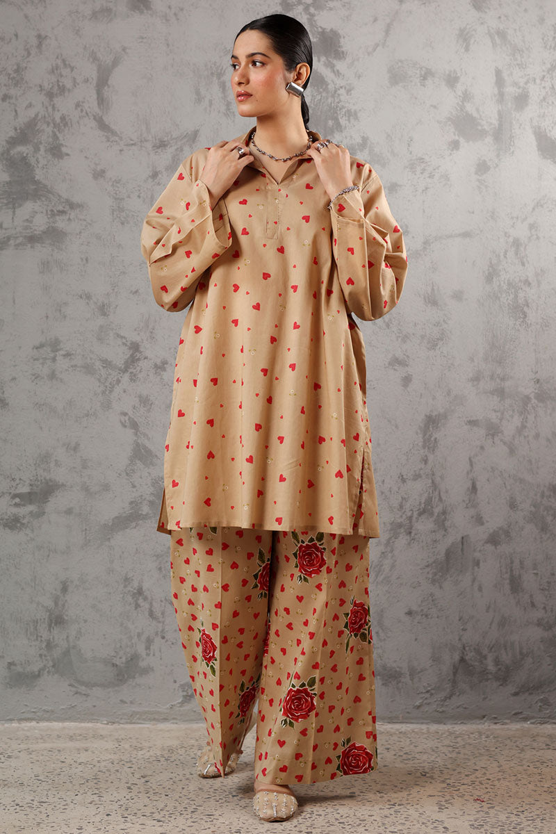 Gulrukh Heart Printed Set