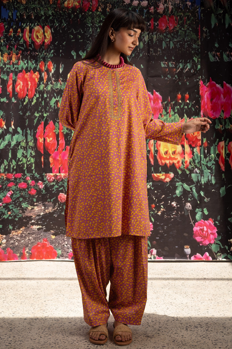 Phulkari Style Printed Set