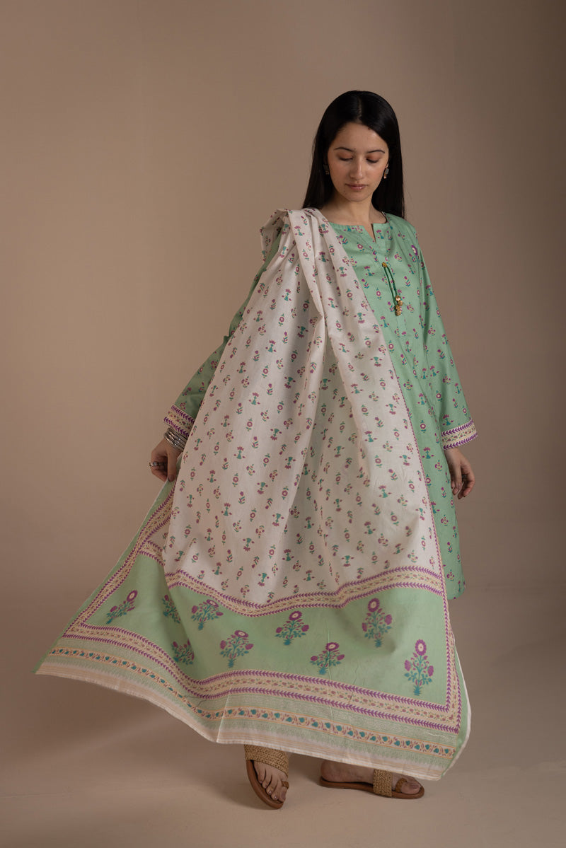 Phool Printed Dupatta