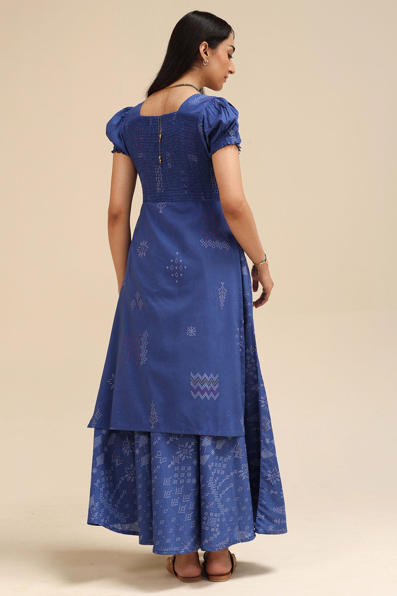 Beaded Whisper Smocked Dress