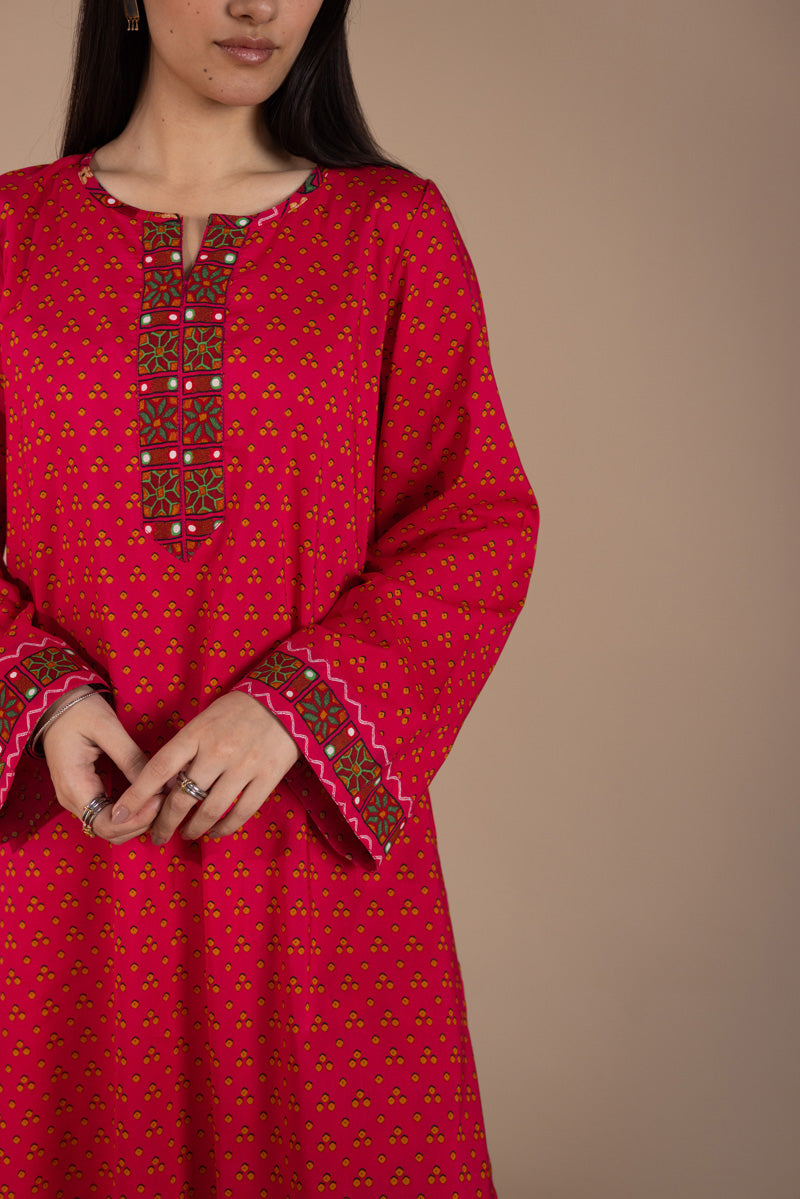 Printed Bandhani Set