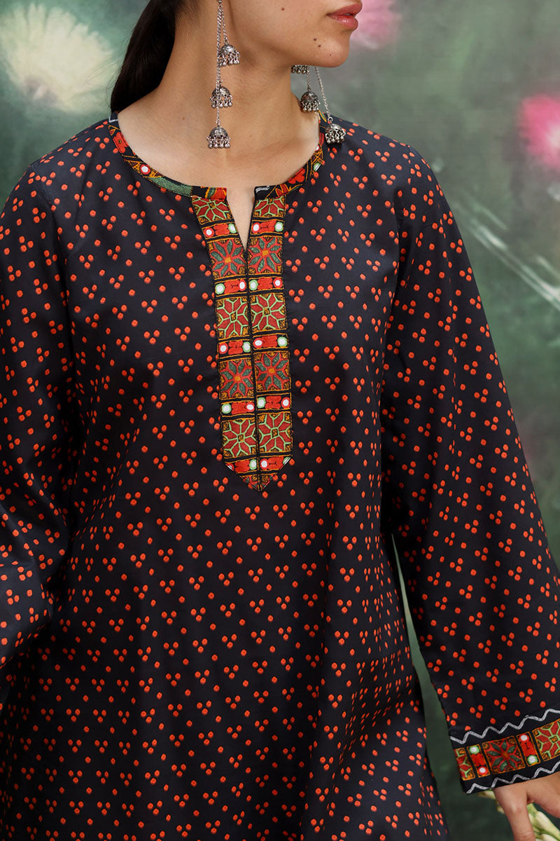 Printed Bandhani Set