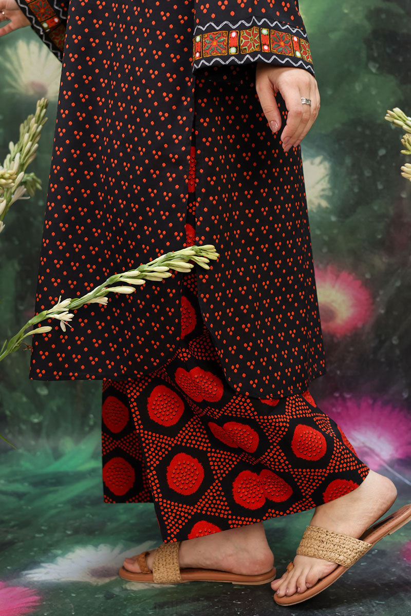 Printed Bandhani Set