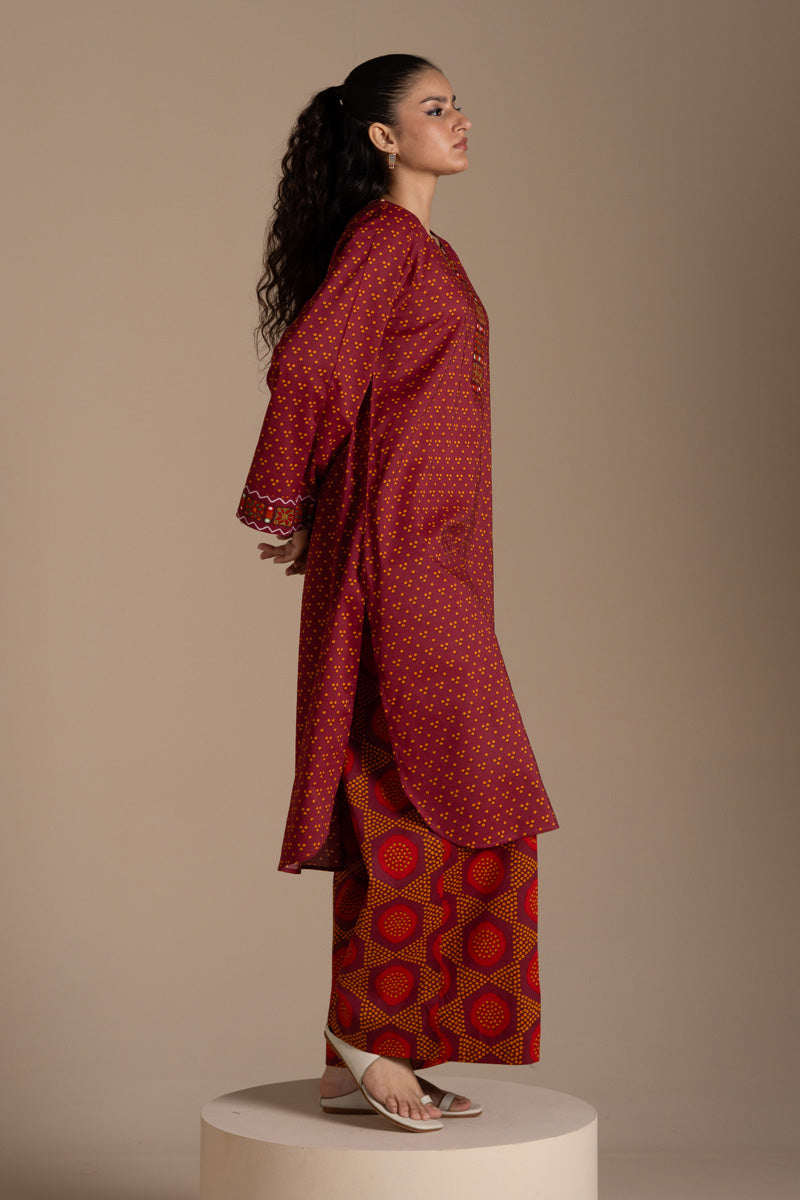 Printed Bandhani Set