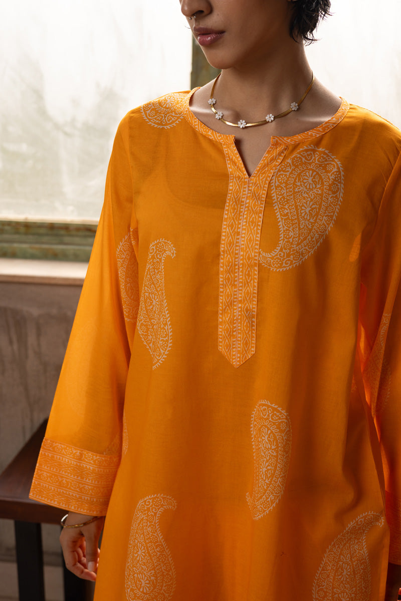 Midnight Paisley Farshi Set
