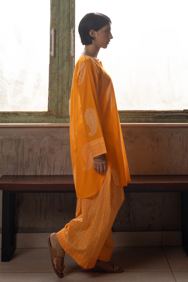 Midnight Paisley Farshi Set