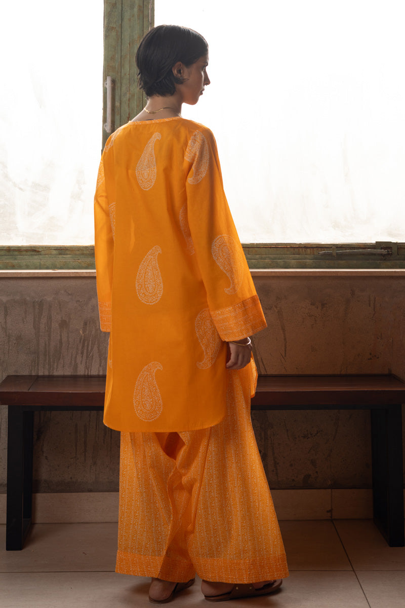 Midnight Paisley Farshi Set