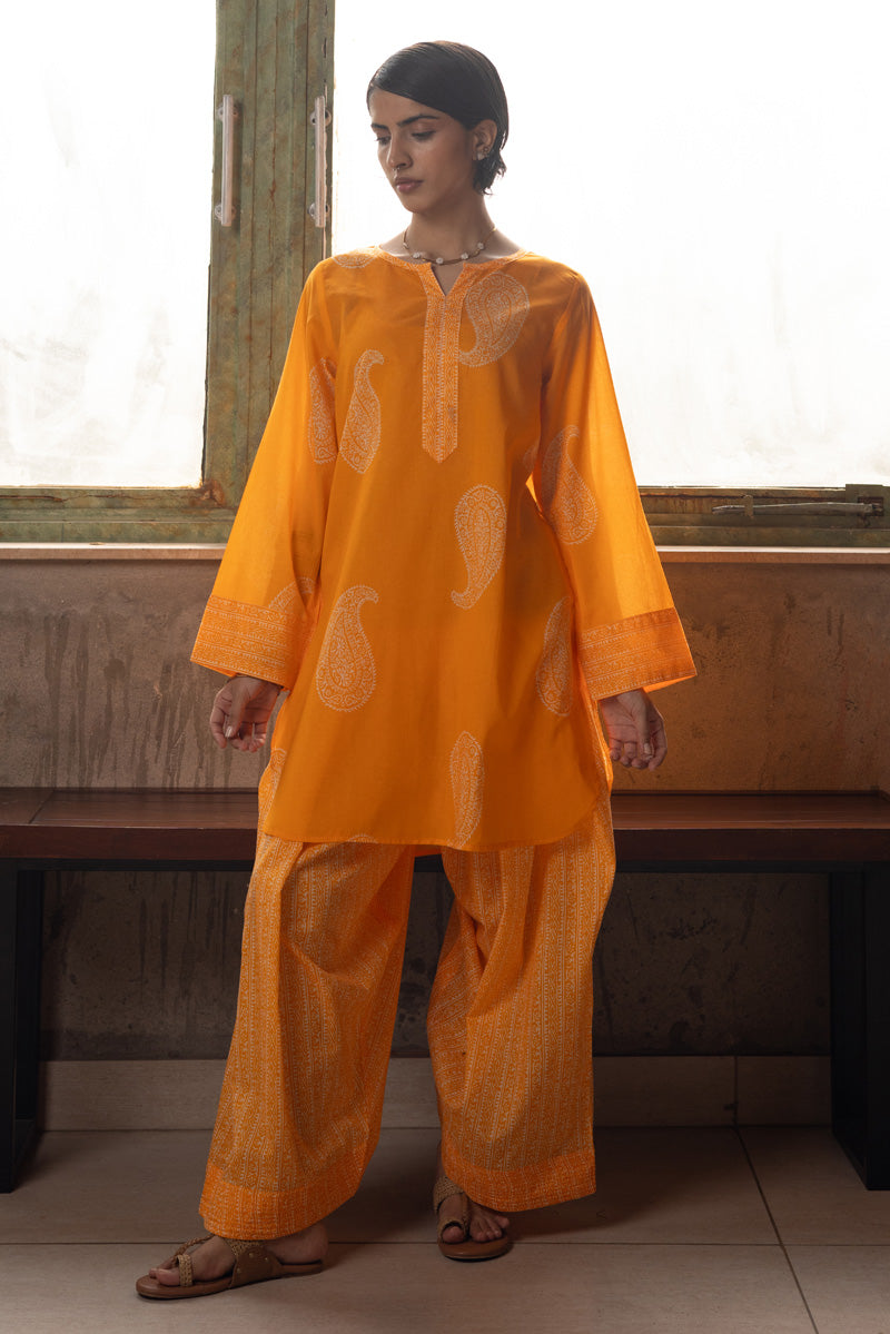 Midnight Paisley Farshi Set