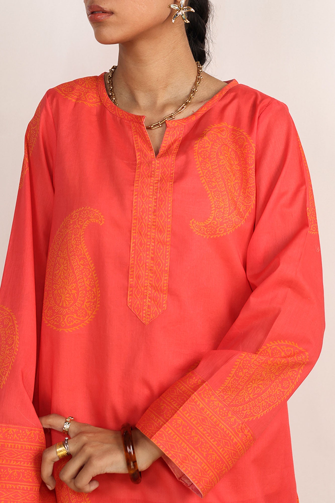Midnight Paisley Farshi Set