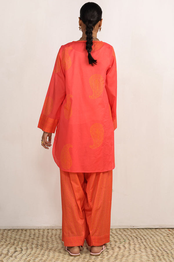 Midnight Paisley Farshi Set
