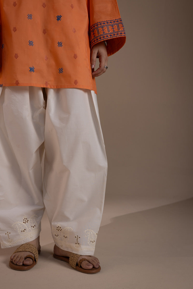 Paisley Petal Embroidered Shalwar