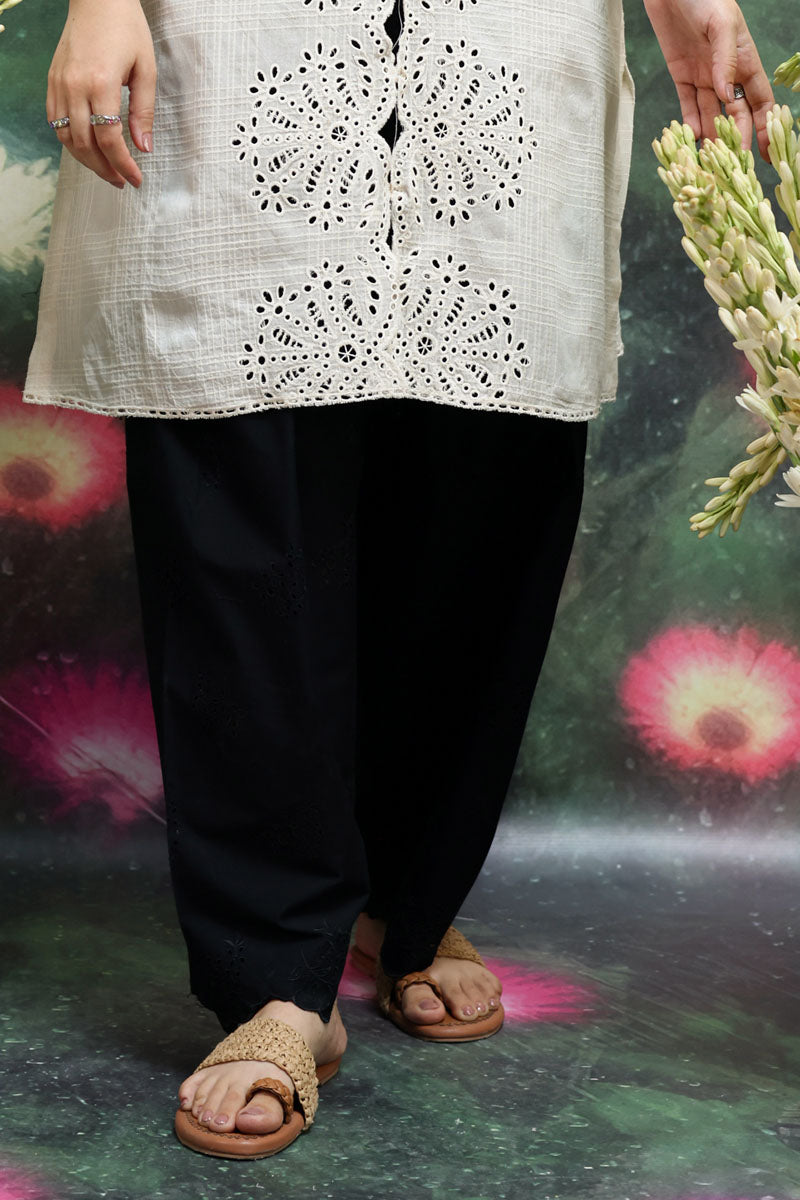 Classic-Fit Scalloped Shalwar
