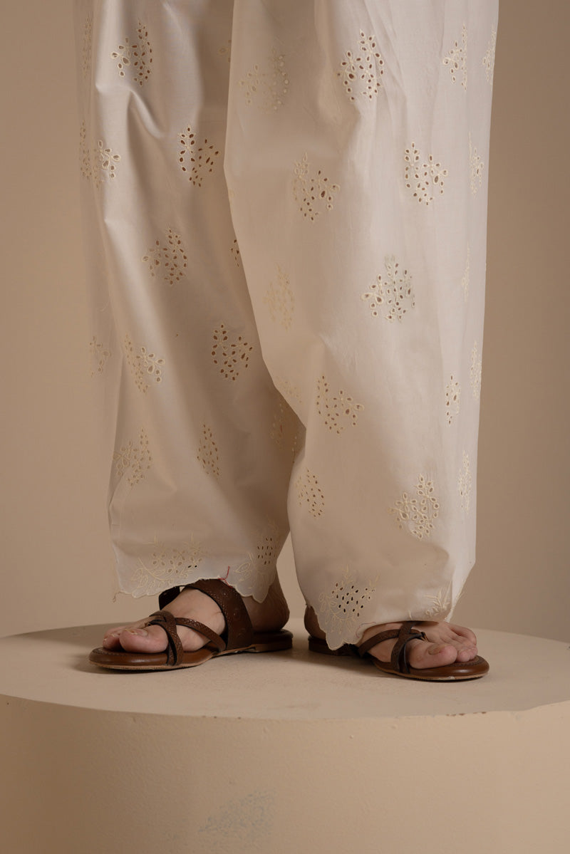 Classic-Fit Scalloped Shalwar