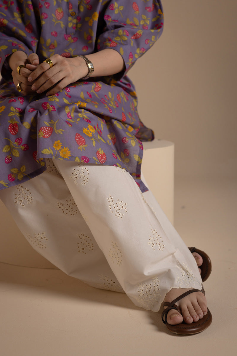 Classic-Fit Scalloped Shalwar