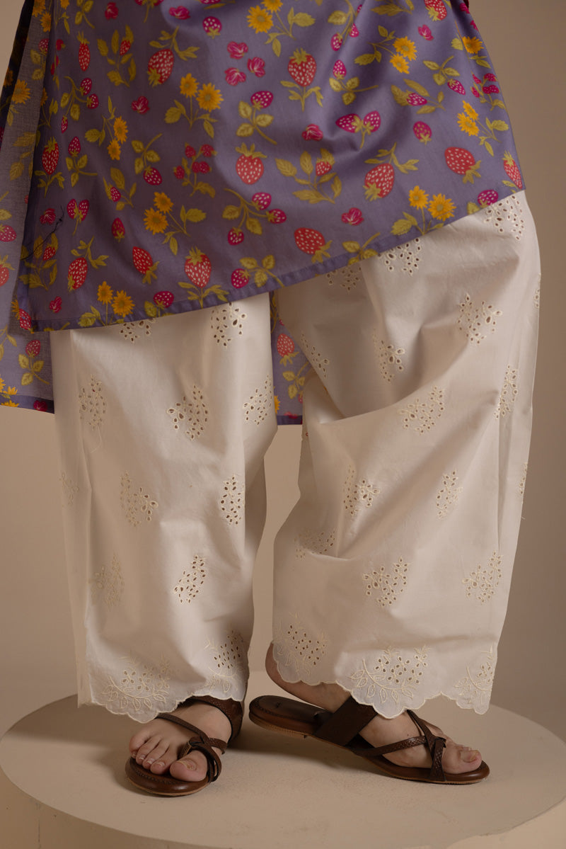 Classic-Fit Scalloped Shalwar