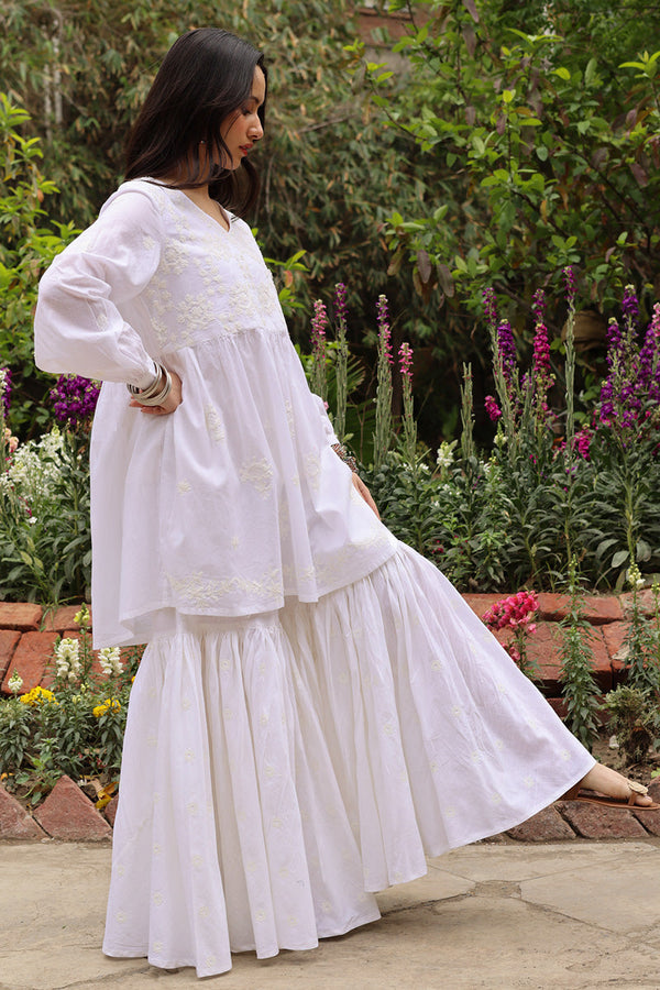 White Reverie Angrakha Set