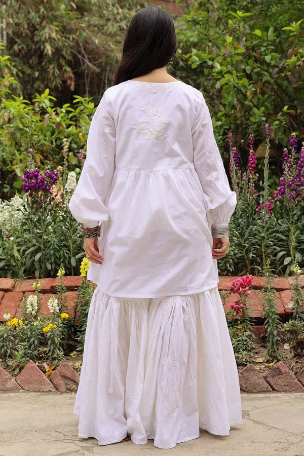 White Reverie Angrakha Set