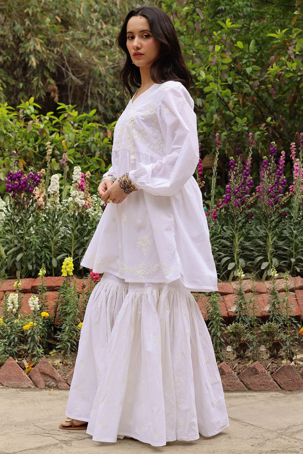 White Reverie Angrakha Set