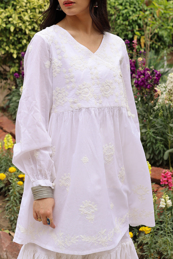 White Reverie Angrakha Set