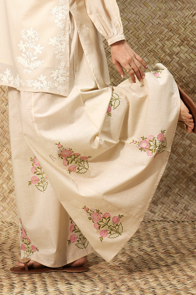 Whispering White Embroidered Set