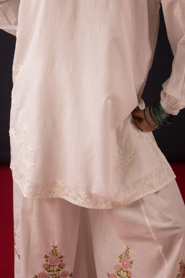 Whispering White Embroidered Set