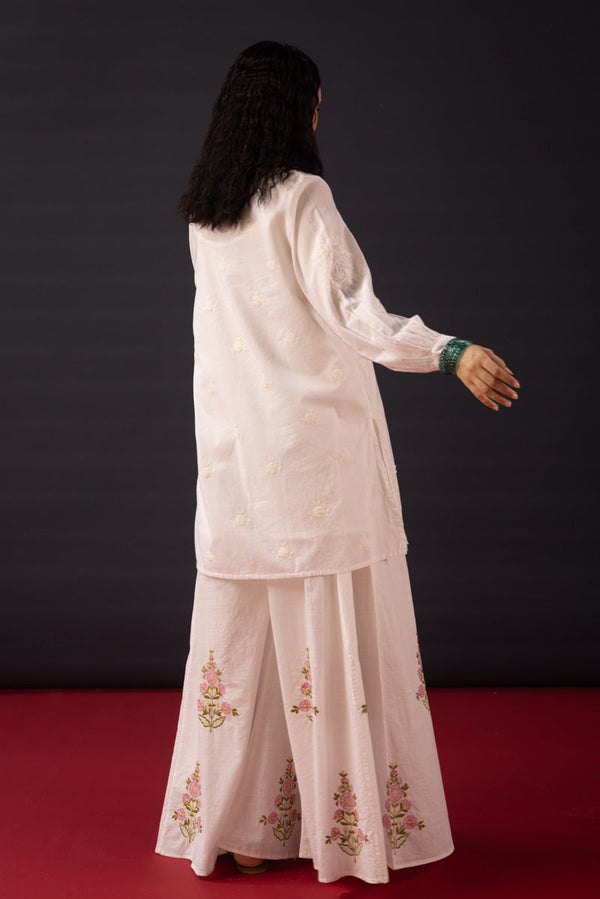 Whispering White Embroidered Set