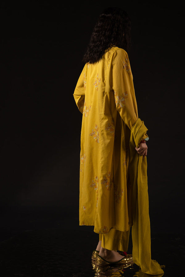 Phool Embroidered 3-Piece Suit