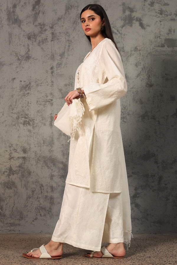 Self Embroidered Jungle Suit