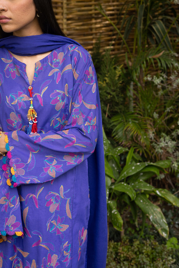 Floral Party Embroidered 3-Piece Suit