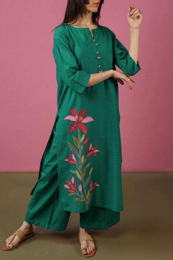 Phool Embroidered Set