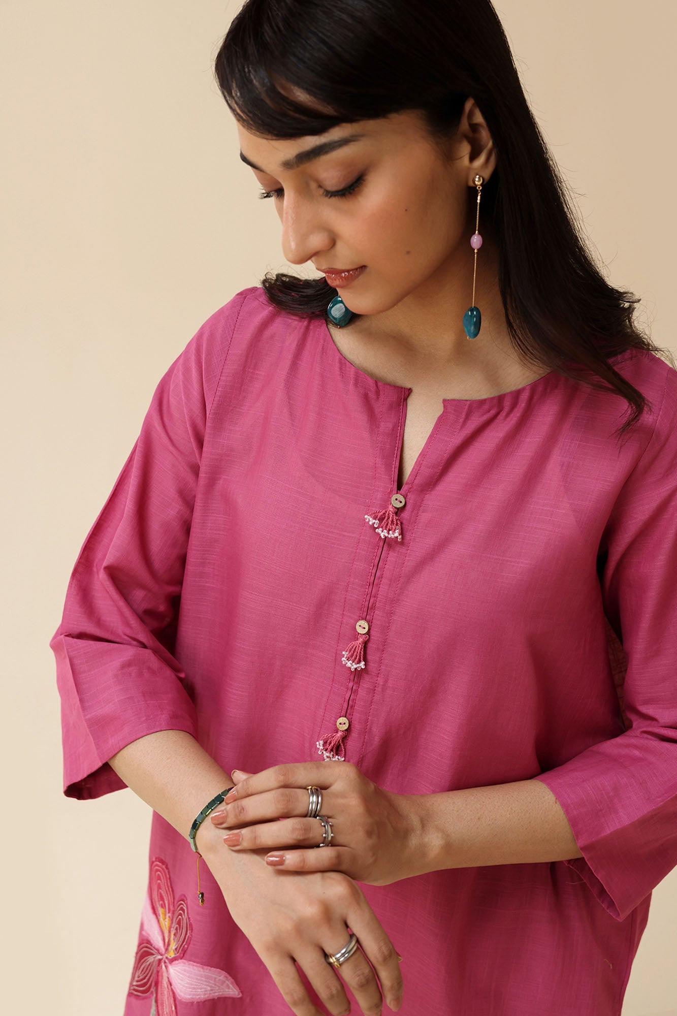 Phool Embroidered Set