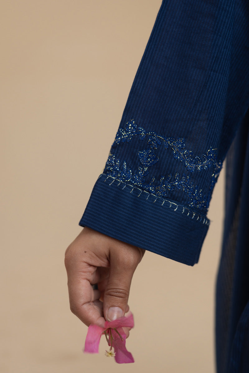 Chalk Embroidered Ensemble