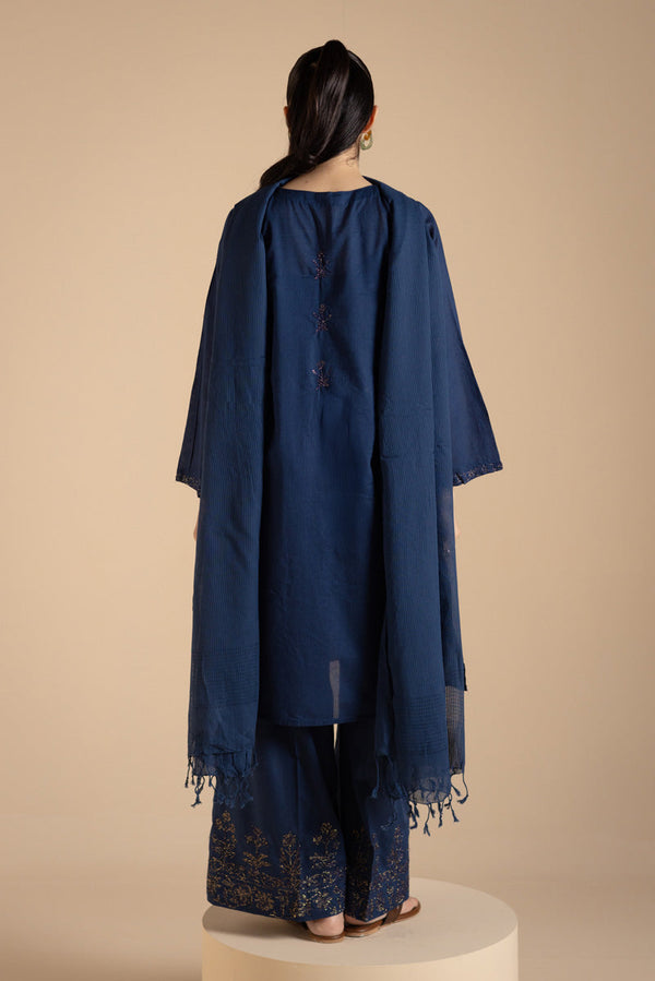 Azure Opulence 3-Piece Suit