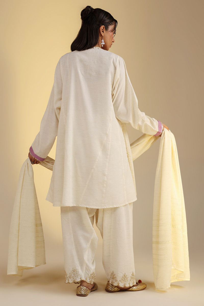 Embroidered Gota Flare 3-Piece Set