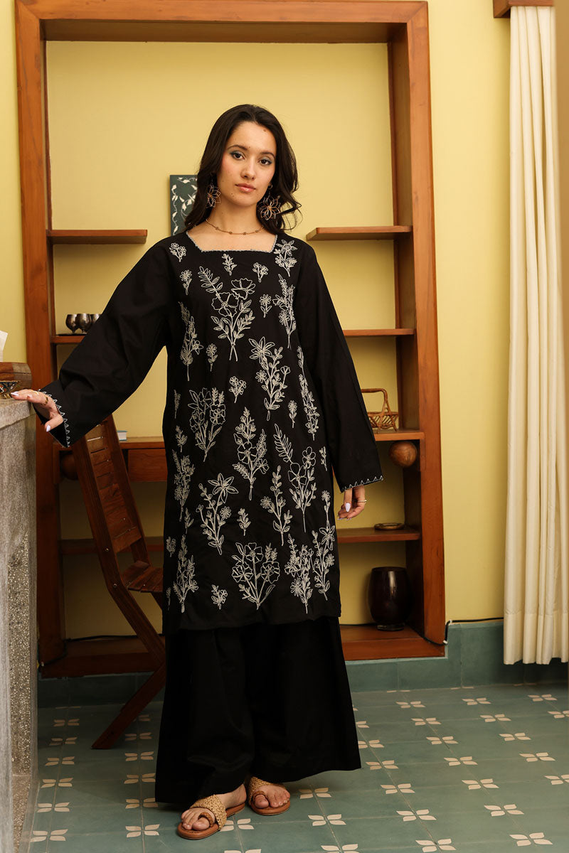 Ivory Embroidered Duo-Set