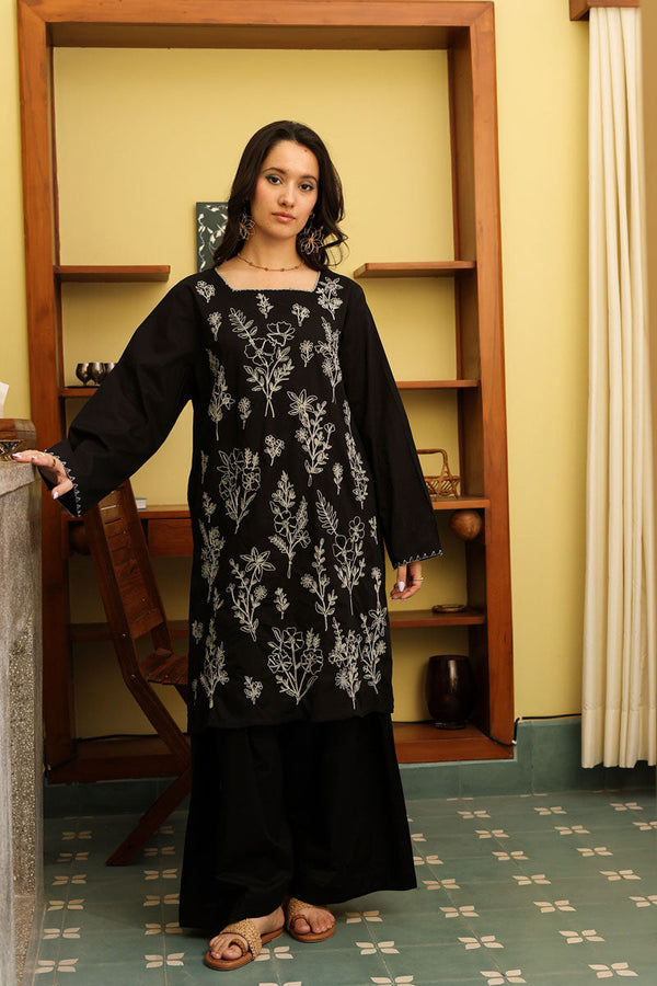 Ivory Embroidered Duo-Set