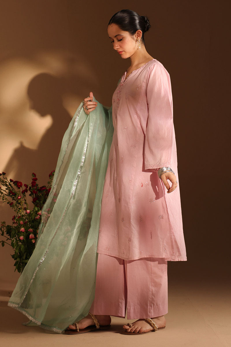 Embroidered Chalk Duo-Set